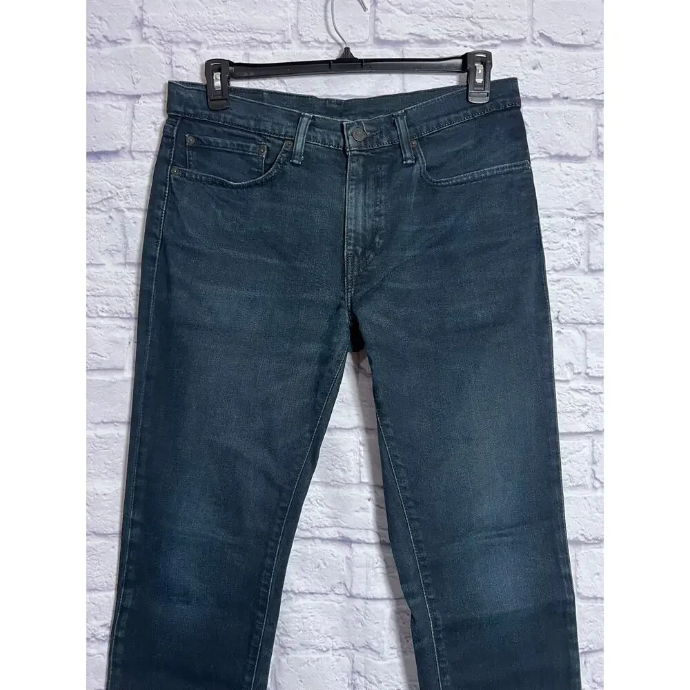 Levi's 511 Slim Fit Jeans 34x32 Dark Blue Stretch Denim 5 Pocket